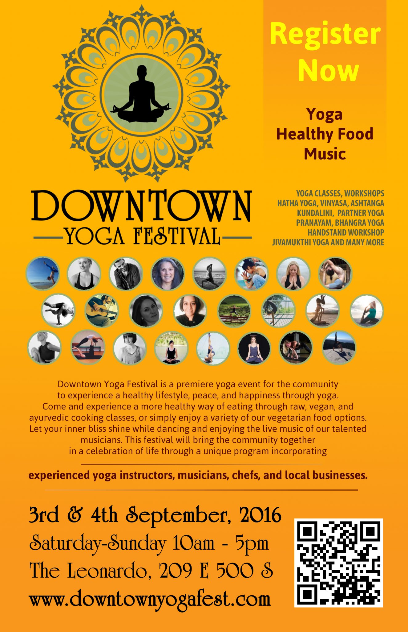 DownTown Yoga Fest Poster